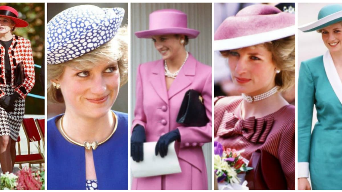 Diana, coiffée de chapeaux