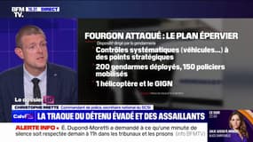 Attaque du fourgon pénitentiaire: "Au long terme, ils vont commettre des erreurs et seront retrouvés", affirme Christophe Miette (SCSI)