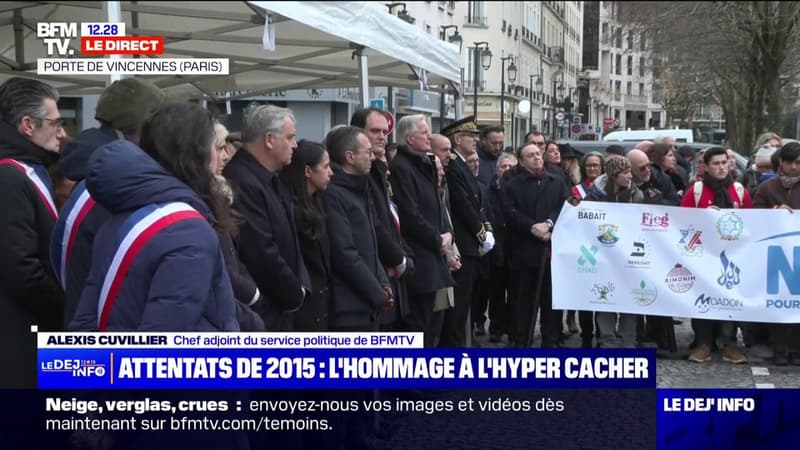 Attentats de 2015: une cérémonie d'hommage est organisée par le Crif devant l'Hypercacher de la Porte de Vincennes