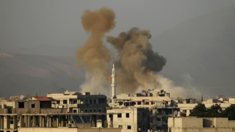 Un bombardement en Syrie
