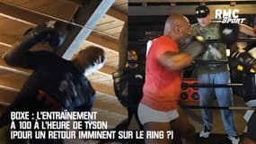 Boxe : L'entraînement à 100 à l'heure de Tyson (pour un retour imminent sur le ring ?)