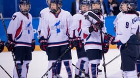 L'équipe de Corée unifiée de hockey
