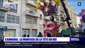 Nice: les premières images du roi du carnaval et du montage des chars