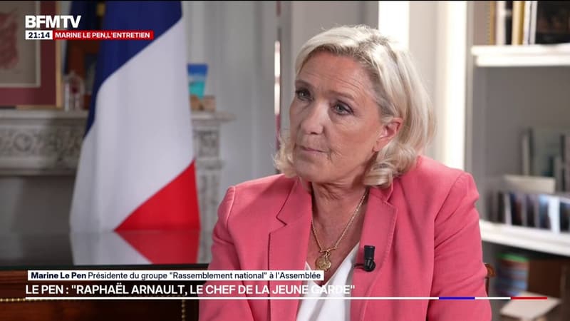 Mort de Quentin Deranque: Raphaël Arnault "est le chef de la Jeune Garde" et "est le promoteur de ce type d'actions violentes", estime Marine Le Pen