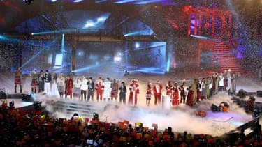 En 2012, TF1 n'a trusté que 84 des 100 meilleures audiences (ici, "Le bal des enfoirés") moins que d'habitude
