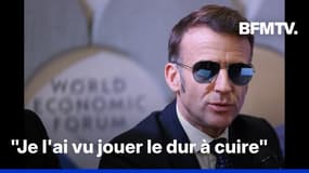 "Je l'ai vu jouer le dur à cuire": quand le monde entier parle de Macron et ses lunettes de soleil à Davos