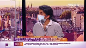 La secrétaire générale de la SNES-FSU Sophie Vénétitay