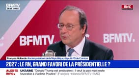 Sondages sur Jordan Bardella: "Les annonces un an et demi avant du candidat victorieux généralement ne se vérifient pas", réagit François Hollande