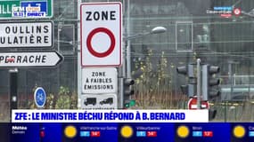 ZFE : le ministre Christophe Béchu répond à Bruno Bernard