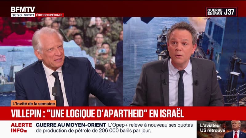 Iran: "C'est nous qui payons l'addition" de cette guerre, explique Dominique de Villepin, ancien Premier ministre
