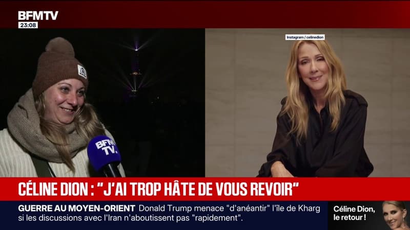"J'attends avec impatience": les fans de Céline Dion étaient présents en nombre sous la Tour Eiffel lors de l'annonce de son retour