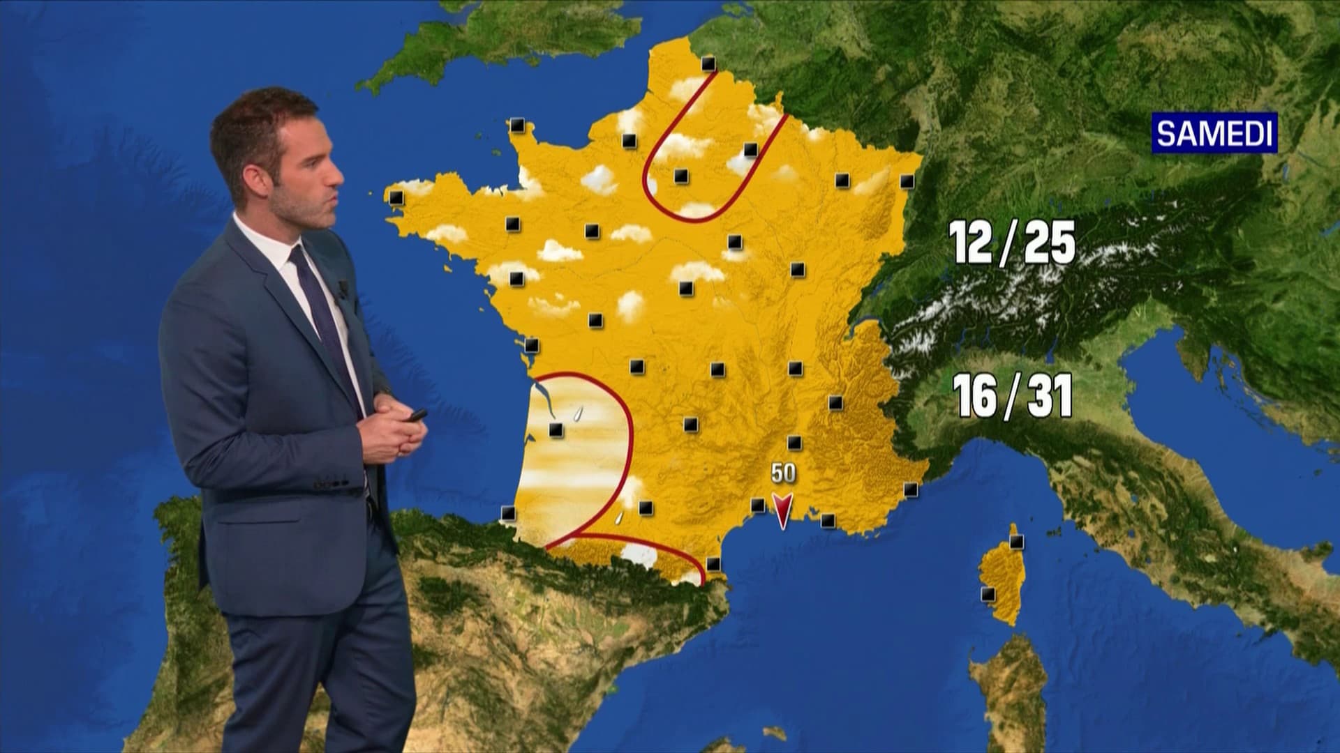 La météo attendue pour le samedi 11 juin 2022