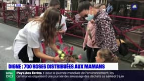 Digne-les-Bains : des centaines de roses distribuées aux mamans 