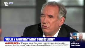 François Bayrou sur l'insécurité: "On ne peut pas supporter de vivre comme ça"