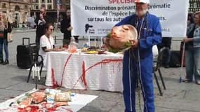 Les membres de l'association 269 Life France samedi 19 avril à Strasbourg. 