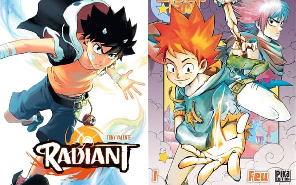 Couvertures des tomes 1 de "Radiant" et "Dreamland", les deux plus gros succès du manga français