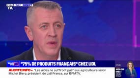Le président de Lidl France, Michel Biero, indique qu'il sera "personnellement" présent au Salon de l'agriculture "pour répondre à toutes les questions" des agriculteurs