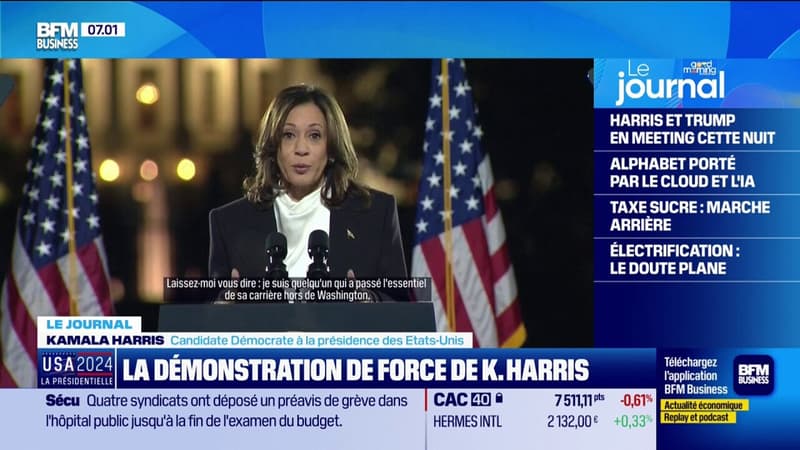 À Washington, Kamala Harris a donné son 