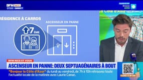 BFM Nice et vous : un ascenseur en panne à Carros, un couple de septuagénaires est à bout