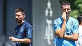 Lionel Messi et Lionel Scaloni