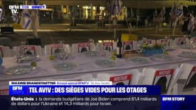 Tel-Aviv: une table dressée pour Shabbat avec 203 chaises vides en hommage aux otages