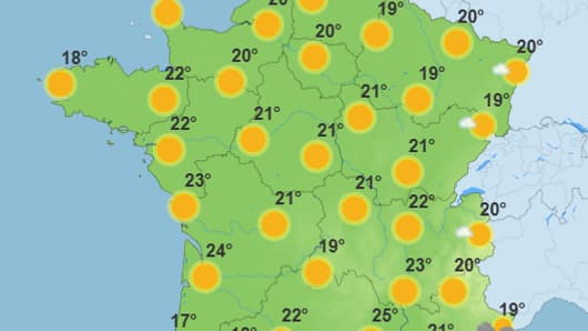 Météo du vendredi 16 mai 2025 après-midi, selon Météo-France Météo du vendredi 16 mai 2025 après-midi, selon Météo-France