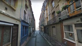 La rue Notre-Dame à Dieppe où un immeuble a été évacué ce mercredi.