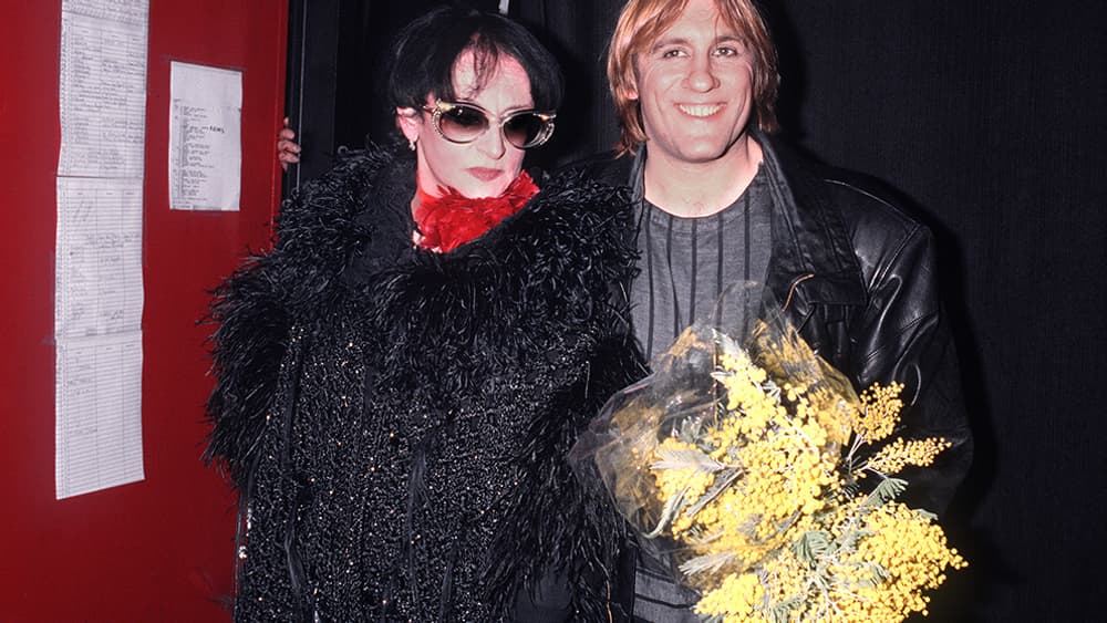 Gérard Depardieu et Barbara en 1986. Gérard Depardieu et Barbara en 1986.