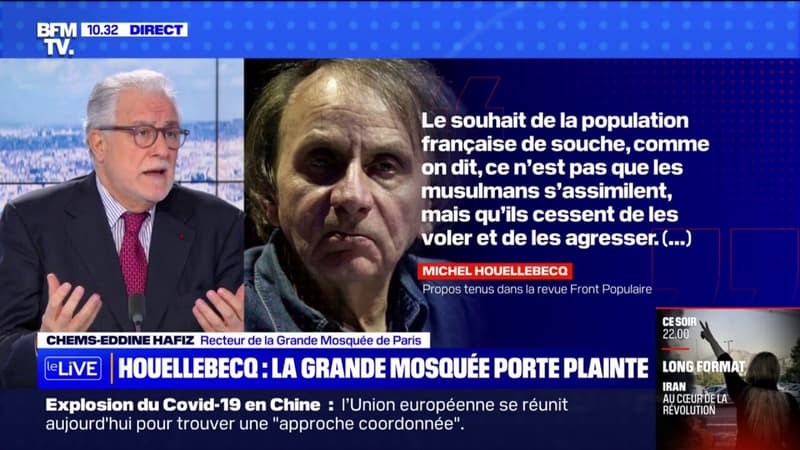 Le recteur de la Grande Mosquée de Paris explique pourquoi il a porté plainte contre Michel Houellebecq