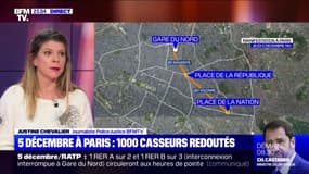 5 décembre: environ 1000 casseurs attendus dans le cortège parisien, selon le préfet Didier Lallement