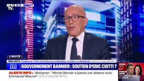 Ciotti : "Barnier une coalition des contraires" - 10/09