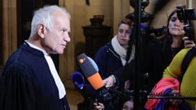 L'avocat de l'Association française des victimes du terrorisme (AFVT) Antoine Casubolo Ferro à la Cour d'assises spéciale de Paris à l'occasion du procès de huit personnes pour le meurtre de Samuel Paty, le 4 novembre 2024.