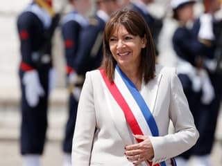 Anne Hidalgo lors des cérémonies de commémoration du 8 juin, le 8 juin 2024 à Paris.