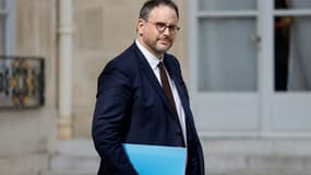 Le ministre de la Santé Aurélien Rousseau à l'Elysée, le 30 août 2023