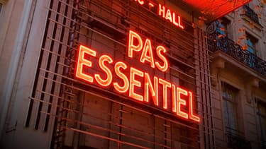 La devanture de L'Olympia ce mardi 8 décembre