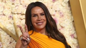 L'actrice Karla Sofia Gascon lors de la 82e édition des Golden Globes à Beverly Hills, Californie, le 5 janvier 2025
