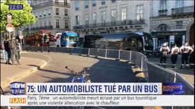 Paris: un automobiliste meurt écrasé par un bus touristique après une altercation avec le chauffeur