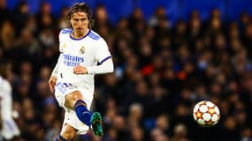 Luka Modric en Ligue des champions avec le Real, le 6 avril 2022