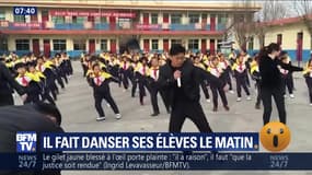 Il fait danser ses élèves le matin