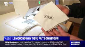 Le mouchoir en tissu fait son retour