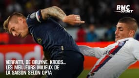 Verratti, De Bruyne... Les meilleurs milieux de la saison selon Opta
