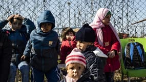 Des orphelins de différentes nationalités, dont deux Français, dans le camp syrien d'Al-Hol le 25 janvier 2020. 