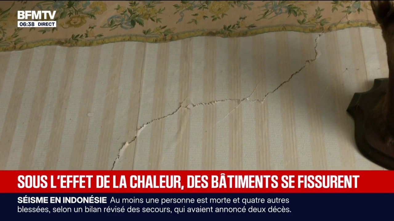 "Des dommages qui évoluent très rapidement": sous l'effet de la chaleur, des bâtiments se fissurent