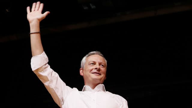 Bruno Le Maire lors d'un meeting le 27 septembre 2016 à Paris