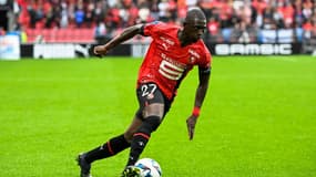 Hamari Traoré avec le Stade Rennais en 2022.