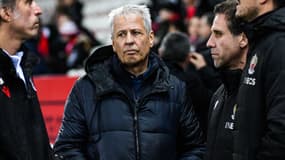 Lucien Favre pendant un match de Nice en décembre 2022