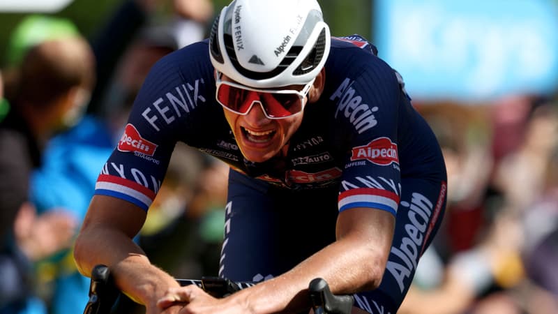 Tour de France: les larmes de van der Poel, petit-fils de Poulidor, avec le maillot jaune