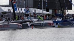 Les bateaux attendent le départ de la Transat Jacques-Vabre dans le port du Havre