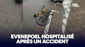 Cyclisme: Evenepoel souffre de plusieurs fractures après son accident à l'entraînement