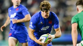 Oscar Jegou avec l'équipe de France U20 en juillet 2023
